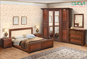Спальный гарнитур Марго (кровать,  шкаф,  комод,  тумба,  зеркало)